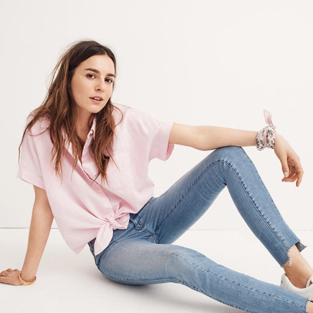 Madewell 9" High-Rise Skinny Jeans: Seamed Step